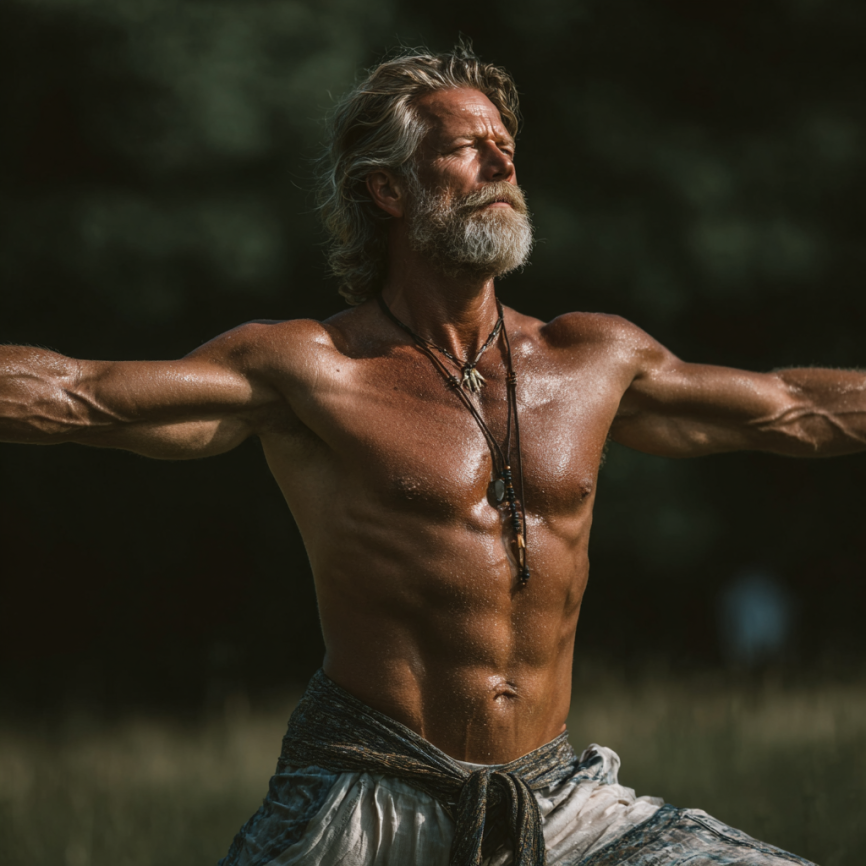 Досвідчений інструктор працює з групою літніх людей